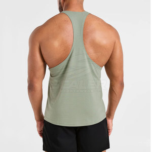 Lightweight Breathable Quick-Dry Polyester/Cotton <b>Men</b> Gym <b>Singlet</b> Loose Fit Sleeveless Shirt <b>for</b> Cardio Training Running Workout - Product Image 3