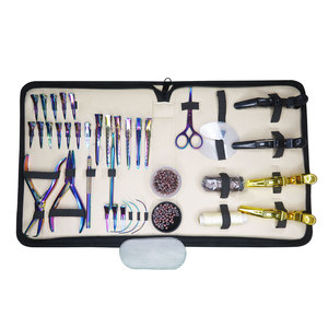 100% Stainless Steel Material Hair Extension Pliers And Accessory Kit With Specialized <b>Hook</b> <b>Tools</b> Fusion Pro Bonded loop - Product Image 2