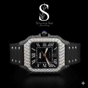 Fully <b>Iced</b> <b>Out</b> Stainless Steel <b>Watch</b> VVS Moissanite Diamond <b>Watch</b> Studded Diamond Automatic Movement <b>Watch</b> - Product Image 1