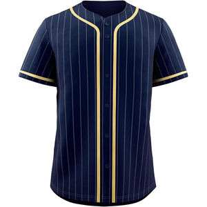 Maillots de baseball professionnels de haute performance, tissu polyester de qualité, design traditionnel à boutons sur le devant, maille respirante - Product Image 5