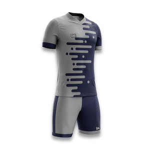 Custom Soccer Jersey Set Men's Short Sleeve Gradient Color Sublimated Polyester Moisture Wicking <b>Athletic</b> Fit All Seasons - Product Image 3