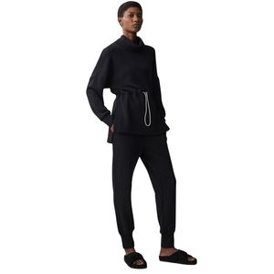 Sudadera Extra Grande de Invierno para Mujer, con Cordones Ajustables en la Cintura, Logotipo Personalizado en la Parte Delantera, Calidad Premium, Ecológica, 100% Algodón - Product Image 3