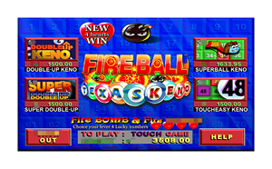 FIRE BALL OF TEXAS KENO 4H Jeu d'arcade Machine de jeu Wms550 Pot Gold Fabricant Coin Pusher Pog Board - Product Image 2