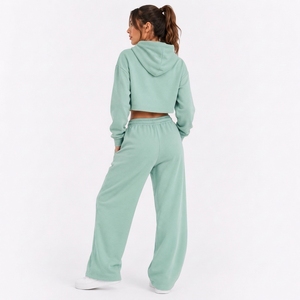 Womens Classic Casual Two Piece Lounge Set Soft Pullover Top And Relaxed Pants For Everyday Comfort - Product Image 2