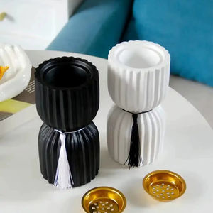 Nouveauté : Porte-encens en bois chinois, décoration d'intérieur, brûleur d'encens en bois et métal, design unique, brûleur d'encens Bakhoor, décoration d'intérieur - Product Image 1