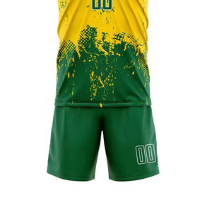 Tenue d'équipe de football en polyester, maillot et short respirants, impression personnalisée par transfert thermique, kit OEM en gros - Product Image 6