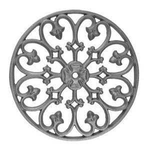 Eco-Friendly Heat Resistant Aluminum Trivet with Unique Design <b>Large</b> Size Table Decoration Accessories Round Shape - Product Image 1