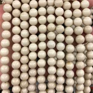Cuentas de piedra de jaspe naturales, redondas, sueltas, para la fabricación de joyas y manualidades. - Product Image 3