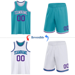 Maillot de basket-ball réversible personnalisé, vêtements de sport d'équipe en gros - Product Image 2