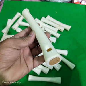 Flûte artisanale en os de buffle blanc, instrument de musique naturellement sculpté pour collectionneurs et musiciens à prix avantageux - Product Image 5