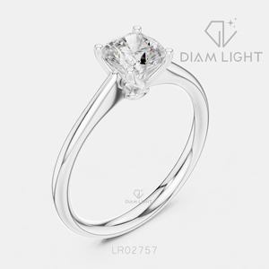 0.86CT <b>Cushion</b> Cut Fine Jewelry IGI Certified 14KT <b>White</b> Gold Wedding Ring Lab Grown Diamond Engagement Wedding Anniversary Gift - Product Image 2