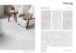 Carrelage en porcelaine métallique Jewel 600x1200, grand format, surface brillante de qualité supérieure, pour murs et sols, design moderne intérieur/extérieur, Plus Elite - Product Image 4