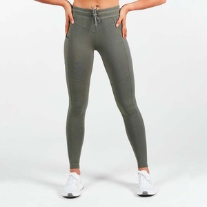 Autumn Contrast Waist Band Women Athletic Joggers Quick Dry Fitted High Stretch Workout Soft Material Women Jogger Pant - Product Image 1