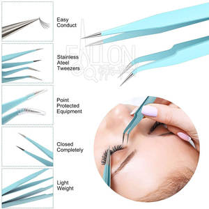 Pince à cils droite pour l'isolation et la séparation des cils, légère et confortable pour une utilisation prolongée - Product Image 3