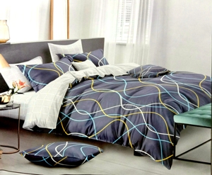 Hot Selling New Frosted Double Queen King Size Dormitory Hotel Ultra Fine Fiber 200TC Anti-static Bed <b>Sheet</b> Set Printed <b>Flat</b> Bed - Product Image 2