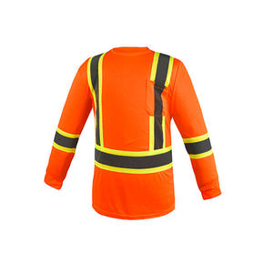 Chaleco de Seguridad Reflectante de Alta Visibilidad HAMID HAROON PRO WEAR, Malla Fluorescente de Poliéster, Unisex, Ropa de Trabajo con Impresión por Sublimación - Product Image 1