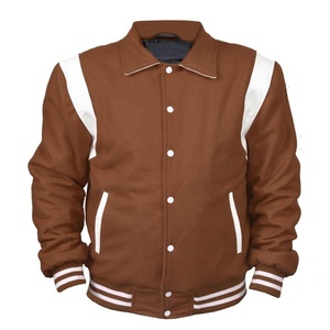 High Quality Leather Varsity <b>Jacket</b> Men Best Selling Winter <b>Baseball</b> <b>Bomber</b> <b>Jacket</b> Customizable Your Own Logo Sublimation Design - Product Image 1