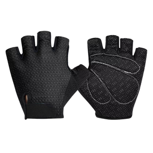 Black Half-<b>Finger</b> Cycling Gloves with Gel Padding Waterproof & Touch Screen Compatible for Mountain <b>Biking</b> & Road Cycling - Product Image 2