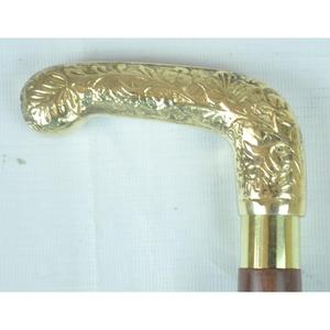 Bâton de marche en bois noir avec poignée métallique, gravure personnalisée, idéal pour adultes, personnes handicapées/hôpitaux - Fournisseur grossiste - Product Image 5