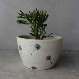 Maceta de Cerámica Texturizada Hecha a Mano con Estampado Artístico, Acabado Duradero, Perfecta para Suculentas de Interior - Product Image 1