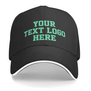 Casquettes de baseball décontractées ajustées avec broderie de lettres sur le panneau avant, personnalisables en gros - Product Image 1