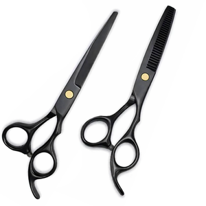 ชุดกรรไกรตัดผมมืออาชีพ - คมกริบ J2 เหล็กกล้าไร้สนิมญี่ปุ่น สำหรับคนถนัดขวา ใช้สำหรับซอยผม อุปกรณ์ร้านทำผม - Product Image 1