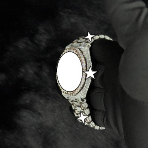 Reloj de Lujo con Incrustaciones de Moissanita, Correa de Acero Inoxidable, Esfera de Cristal, Estilo Hip Hop, Reloj Mecánico para Hombre, Moda Urbana - Product Image 6