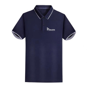 เสื้อโปโลผู้ชายสีดำ Relevo Industry แบบถัก แห้งเร็ว สไตล์ลำลอง มีโลโก้ด้านหน้า - Product Image 5