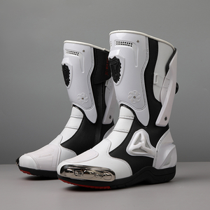 Bottes de moto professionnelles en TPU pour la course sur circuit avec protection des orteils en métal certifiées CE pour hommes et femmes - Product Image 4