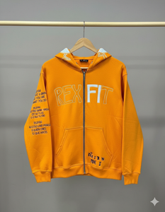 เสื้อฮู้ดดี้และเสื้อสเวตเชิ้ตผู้ชาย สีพื้น ผู้ผลิตชั้นนำ รับสกรีนโลโก้ตามสั่ง แบบไหล่ตก มีซิป - Product Image 3