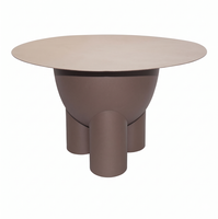 Mesa de Centro Portátil Contemporánea de Aluminio Premium, Mesa Auxiliar de Metal para Sala de Estar, Muebles para Hotel, Cafetería, Exportación a Granel