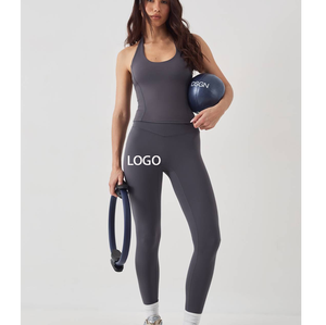 Leggings de compression OEM pour femme, taille haute, anti-transpiration, résistants aux frottements, pour le yoga et le fitness, en spandex extensible, pour l'entraînement - Product Image 4