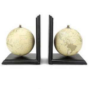 Trusted Manufacturer Decorative Metal Globe Bookends Featuring Creative Motifs For <b>Book</b> Organization And Shelf Enhancement - Product Image 1
