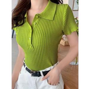 Nueva Llegada, Camisetas Polo de Manga Corta para Mujer, 100% Algodón, Cuello Camisero con Botones, Camiseta Polo de Golf para Mujer, de BD - Product Image 6