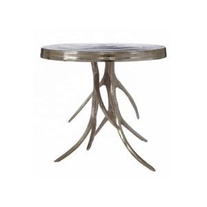 Moderne meilleure vente 2022 tapis finition fonte d'aluminium métal forme carrée haut avec trois décalages Table décoration de la maison meubles - Product Image 4