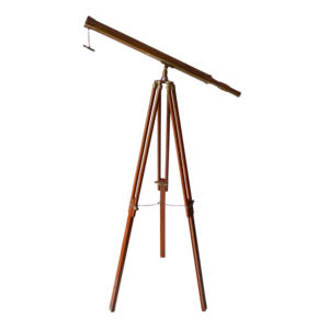 กล้องโทรทรรศน์ตกแต่งสไตล์ทะเล ดีไซน์โลหะแข็งแรง ตกแต่งสีสันสวยงาม พร้อมฐานไม้ สำหรับตกแต่งภายใน - Product Image 1