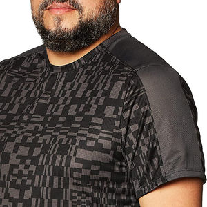 Men’s Geometric Print T-<b>Shirt</b> Short Sleeve Crew Neck Casual Polyester Knit Top Regular Fit Breathable Lightweight Fashion - Product Image 2