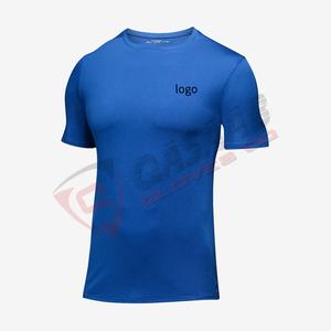T-shirt de sport en polyester respirant de haute qualité à séchage rapide, col rond, coupe ajustée, manches courtes - Product Image 4