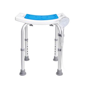 Chaise de douche légère à hauteur réglable, tabouret antidérapant pour baignoire et douche, siège pour personnes âgées - Product Image 2