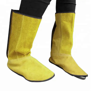 Calzado de Soldadura de Cuero Dividido de Primera Calidad, Resistente a las Llamas, Protector de Pies para Soldador, Cubre Calzado de Trabajo de Cuero - Product Image 5