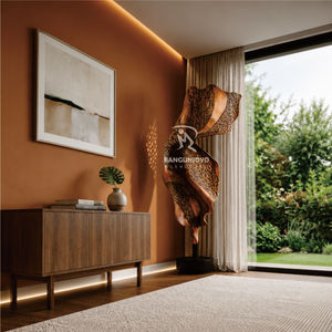 Soporte decorativo de diseño moderno hecho de madera de suar y patas de hierro, perfecto para la casa de tus sueños. - Product Image 3