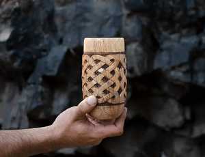 Mug à café en bois de luxe - Écologique, compatible micro-ondes, design classique pour la maison, les hôtels, les restaurants, meilleur cadeau pour la décoration de table - Product Image 2