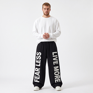 Customized <b>Printed</b> Heavyweight Sweatpants <b>Men</b> Casual Style Streetwear Baggy Jogger Pants 100% Cotton French Terry <b>Trousers</b> <b>Men</b> - Product Image 1