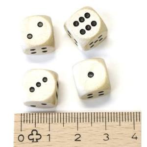 Dés en os de buffle véritable, faits à la main, polis, naturels, écologiques, pièces de jeu d'art populaire par Curio Craft - Product Image 4