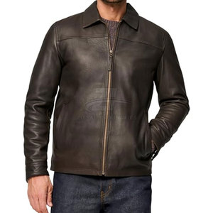Veste bomber en cuir pour homme, soldes hiver, dernier design, fabriquée au Pakistan, veste d'hiver pour homme - Product Image 2