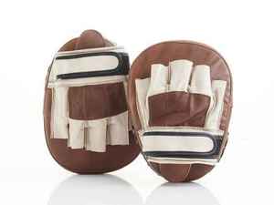 High Quality Adjustable Adult Training Boxing Punching <b>Focus</b> <b>Pad</b> Kicking Palm <b>Pads</b> Waterproof PU Leather Hand Grips - Product Image 6