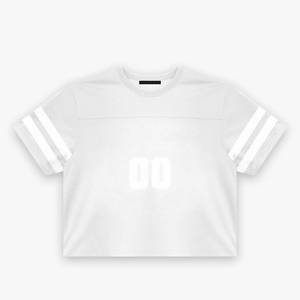 Women's Black <b>Mesh</b> <b>Crop</b> <b>Top</b> Short Sleeve Crew Neck Sporty Style Number 00 Breathable Regular Fit All Seasons - Product Image 3