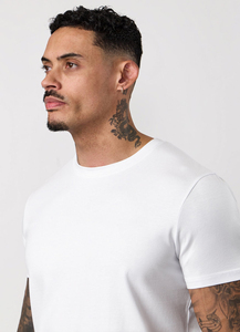Camisetas al por mayor 100% algodón, cuello redondo, personalizadas con estampado puff, camisetas en blanco de alta calidad para hombre. - Product Image 4