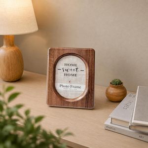 Modern Eco-Friendly Wooden Photo <b>Frame</b> <b>for</b> Home Decor Tabletop Dark Walnut Rectangle Desk <b>Frame</b> <b>Living</b> <b>Room</b> Bedroom Bedside - Product Image 3