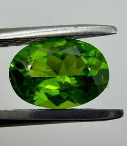 Pierre précieuse naturelle de Tsavorite Grenat, pierre brute, vert vif, taille ovale, pour bijoux, cadeau pour collectionneur, pierre de naissance, pierres précieuses de guérison, pierres rares - Product Image 2